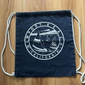 Brandy Melville Newport Beach California Drawstring Bag